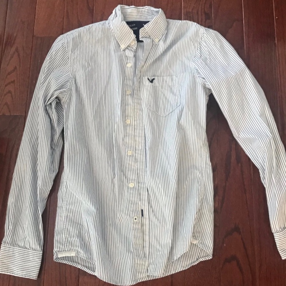 American Eagle Striped Button Down